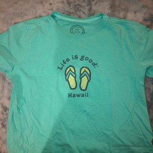 No longer sold design of LIFE IS GOOD T-shirt